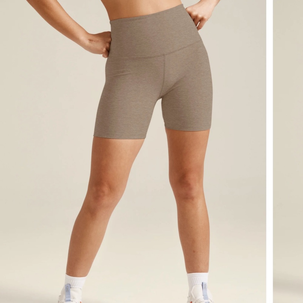 Beyond Yoga Tan Bike Shorts